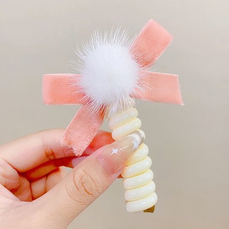 Telefon Wire Hårbånd Elastiske hårbånd PINK