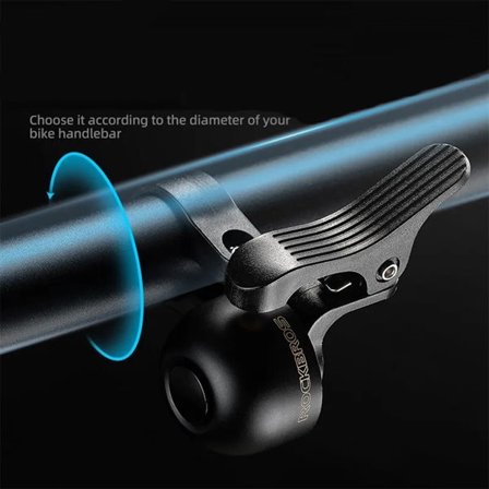 Rockbros 34210007002 polkupyöräkello ohjaustangon oikealle puolelle - musta