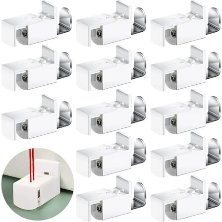 klemmebrakett plissert rullegardin, feste reservedeler uten boring sett med 12, Ancable klemmebrakett tilbehør