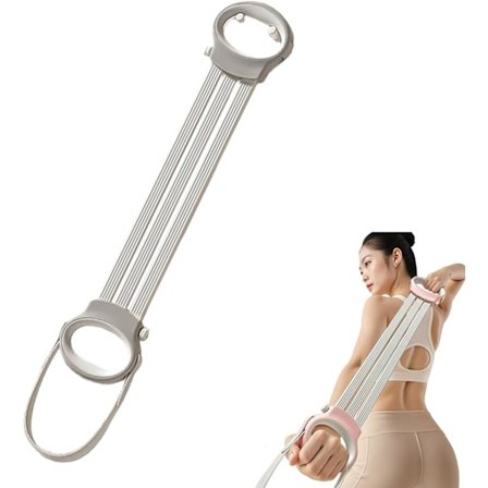 8-formet motstandsbånd med håndtak – justerbart treningsbånd for armer, bryst, yoga, pilates, hjemmetrening