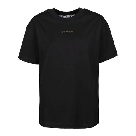 Off White T-Shirts Sort, Dame
