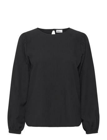 Mercer Blouse Tops Blouses Long-sleeved Black Once Untold
