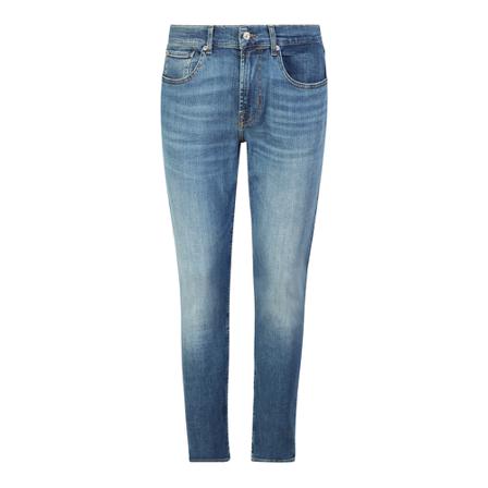 7 For All Mankind, slim jeans Blauw, Heren, Maat:W32