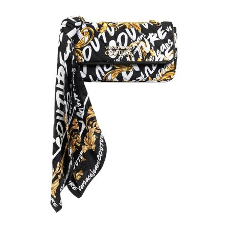 Versace Jeans Couture, Shoulder bag with logo Zwart, Dames, Maat:ONE Size