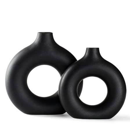 Vaser til pampasgræs, kreativ vase moderne boligindretning, håndlavet vase hvid mat keramik tørrede blomster kunsthåndværk ornamenter til kontor 