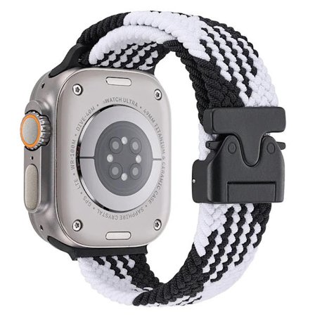 Fallskärm Nylon Armband kompatibelt Apple Watch Ultra 2 10 9 8 7 6 5 4 SE Flätat Tåligt Armband iWatch 49mm 46mm 45mm 42mm 44mm 40/41mm
