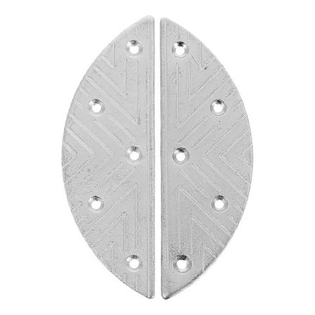 1 Par Metal Hælplader Sål Reparationssæt Med Skruer Skobeskyttelse Til Mænd Støvler Halvmåneform Hælreparationsplader