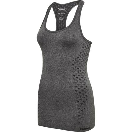 Hummel Classic Bee Ci Seamless Top Women ́s Women Short sleeved fitness sweater Grey XS/S