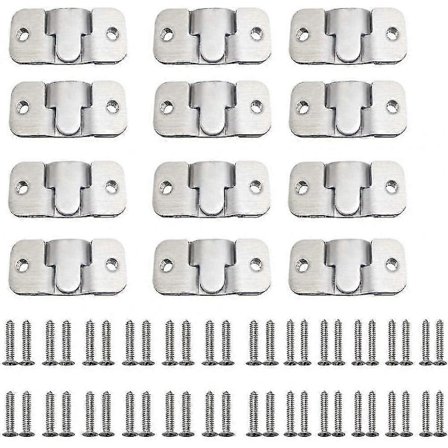 24 Stk. Sofamøbel-samler, indbygget skjult monteringsbeslag med 48 skruer, rustfrit stål