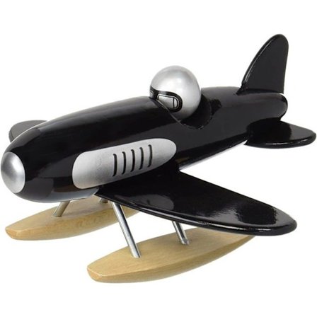Miniatyrfordon - VILAC - Sjöflygplan av trä - Made in France - Svart