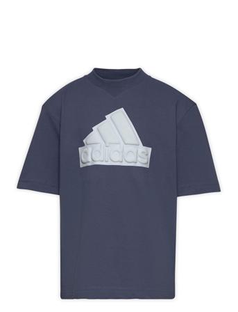 Future Icons Logo Piqué T-Shirt Sport T-shirts Short-sleeved Navy Adidas Performance