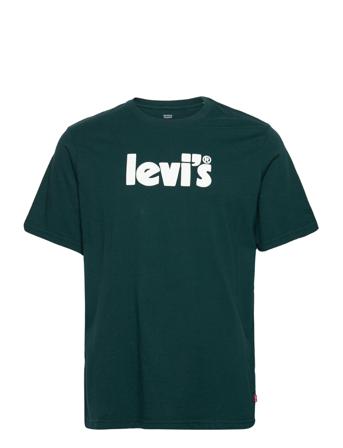 Ss Relaxed Fit Tee Core Poster T-shirts Short-sleeved Vihreä LEVI ́S Men