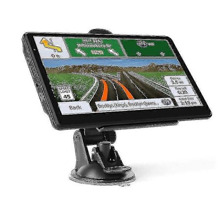 GPS-navigation för Carlatest-kartor, pekskärm 7 tum 8 GB 256 MB navigationssystem med röstvägledning och fartkameravarning, livstids gratis 