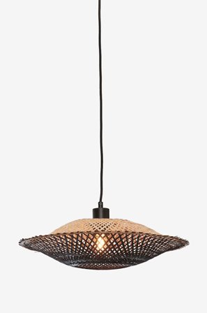 Good&Mojo - Hængende loftlampe omvendt Kalimantan 40x12 cm - Flerfarvet - Loftpendler - Fra Homeroom