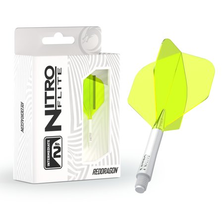 Nitro Flite - Integrated Flight and Shaft White & Yellow