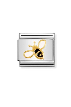Nature 18k Gold & ename Bee