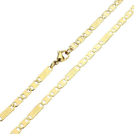 Rostfritt stål HALSBAND 550mm