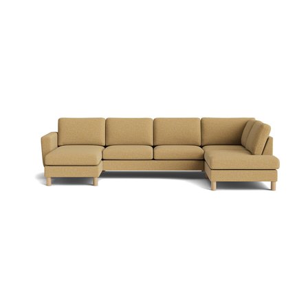 Haven U-Form Sofa, links in Puente Gelb, modernes Design, komfortable Polsterung, hochwertige Verarbeitung, 86cm Höhe, ideal für Wohnzimmer