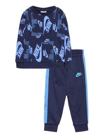 Nsw Futura Taping Crew Set Sets Sweatsuits Blå Nike