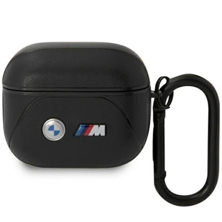 BMW Airpods 3 Skal Läder Curved Line - Svart