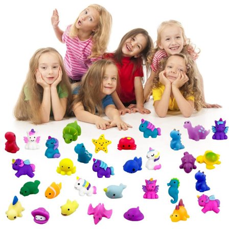 36-pack Mochi-leksaker Kawaii djur samling Anti-stress leksakspack Söt djur Dumplings Nyp kul för barn Pojkar Flickor Festgåvor Födelsedagspresenter