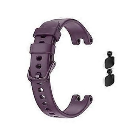 Garmin Lily -naisten kellolle pehmeä silikoniranneke, urheilullinen värikäs ranneke Garmin Lily -kellolle työkaluilla (Rose Purple)