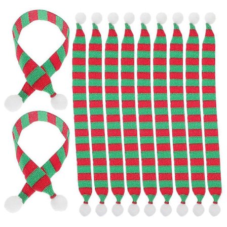 20 st Juldocka Halsdukar Dekorativa Fyllda Docka Halsdukar Figurin Docka Halsdukar[D]