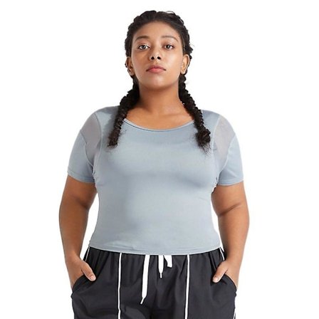 Yoga fitness sporttopp i plus size för dam M28