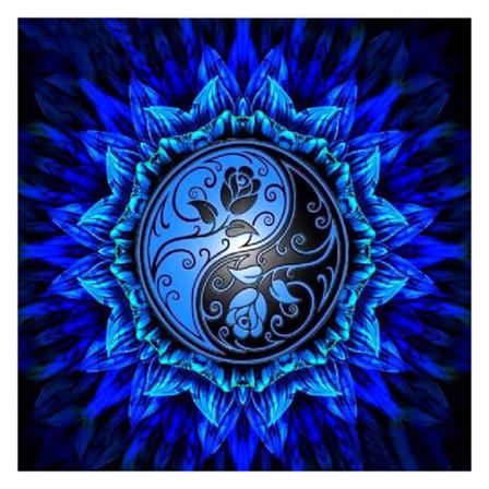 5d Diy Full Drill Diamond Painting Blue Rose Cross Stitch Broder Som På Bilden 1 30x30cm