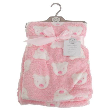 Snuggle Baby Bear Face Baby Wrap Rosa