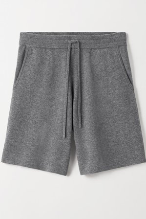 Soft Goat - Men's Shorts - Men cashmere pants - M - Grey
