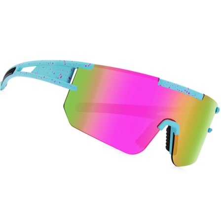 Cykel Polariseret Sports Solbriller til Mænd Kvinder,UV400 Anti-UV Solbriller,Løb,Golf,Fiske