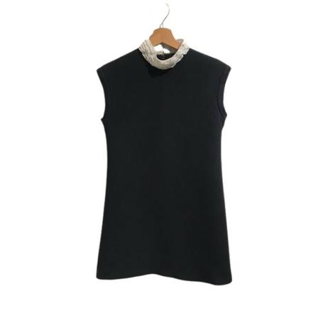 Dior Vintage, Pre-owned Dress Zwart, Dames, Maat:S,wol