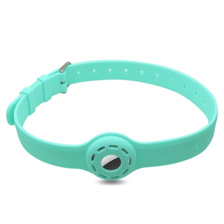 SKALO AirTag Holder Silicone Pet Collar - Turkis