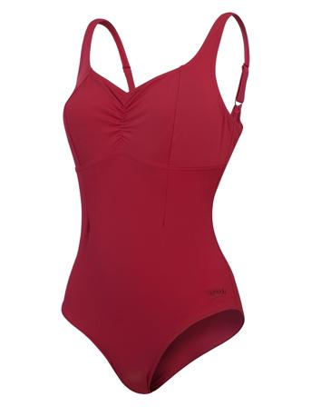 Womens Shaping Aquanite 1 Piece Red Speedo
