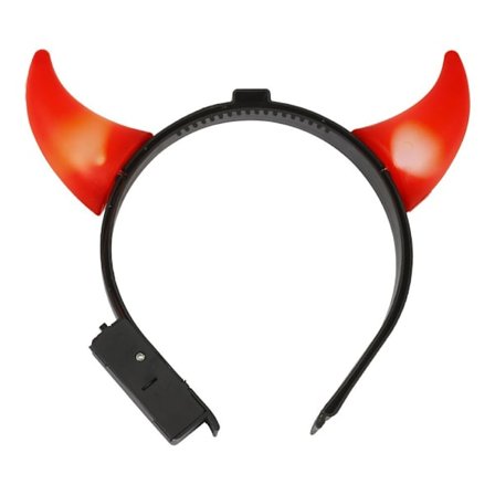 LED Djävulshorn på Diadem