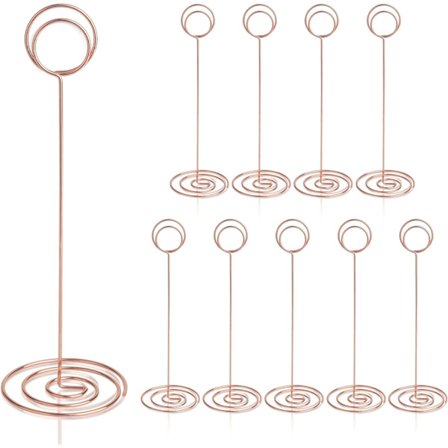 Bordnummerholder 10 stk. - 8,75 tommer bordkortholder høj bordnummerstand til bryllup afslutningsreception restaurant hjem centerstykke