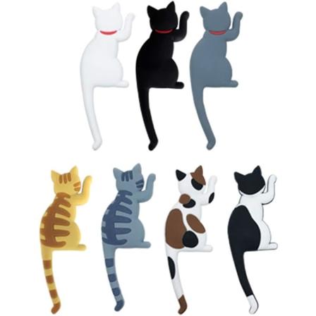 7-osainen 3D-kissan jääkaappimagneetti Jääkaappimagneetti kotikouluun ja luokkahuoneeseen