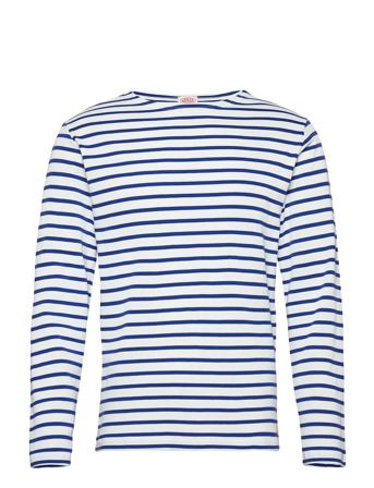 Breton Striped Shirt "Houat" T-Langærmet Skjorte Blå Armor Lux