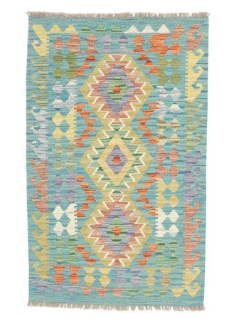 Handgeweven Kelim Afghan Old Style Vloerkleed 81X128