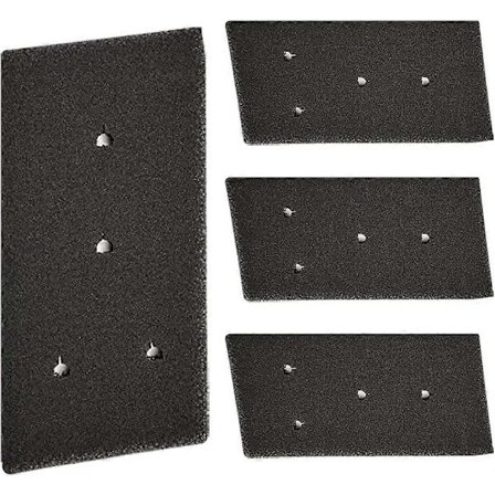 4 stk. Svampfilter for Whirlpool, Tørketrommel Filtermatte 481010716911 23*11.5cm