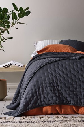 Jotex - Sengeteppe - Enkeltseng 150x250 Cm Forged iron - CALM - Kjøp Enkeltseng hos Jotex