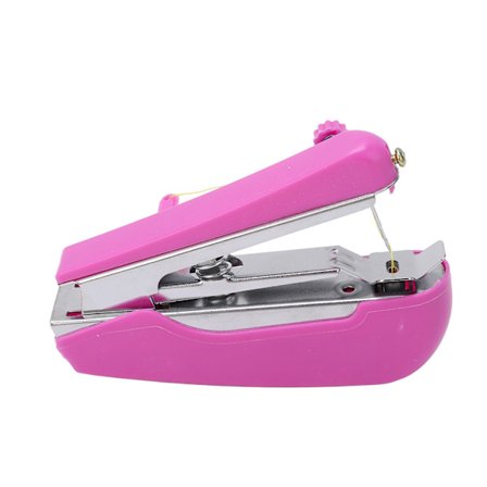 Mini Manuell Symaskin Lila Lätt Vikt Fickbar Bärbar Handhållen Symaksin för Hemresor