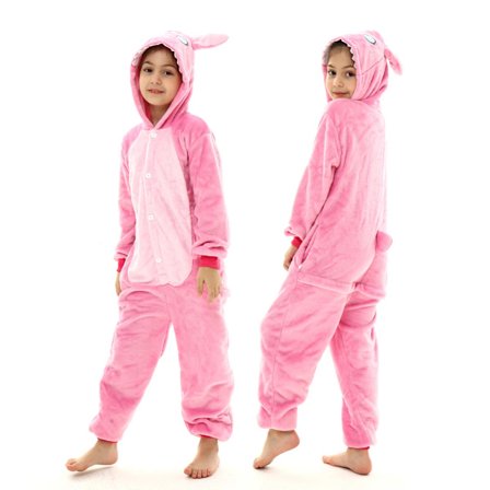 pojat tytöt stitch kigurumi pyjamat lasten talvi flanelli onesies lasten panda tigger dinosaurus pijama vauvan peitto yöpuvut