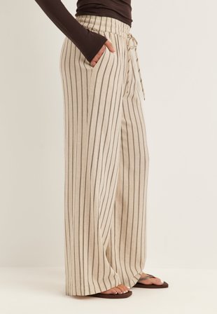 SELECTED - Slfviva-gulia Hw Striped Sun Pant