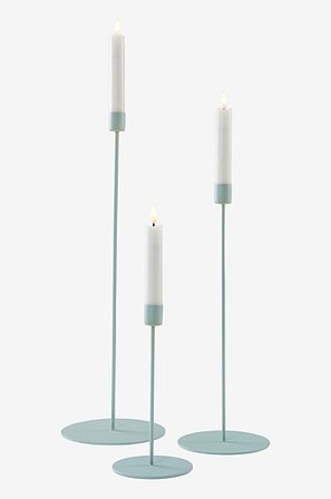 Jotex - Lysestage, 3-pak Blågrøn - ELSY - Køb Lysestager hos Jotex