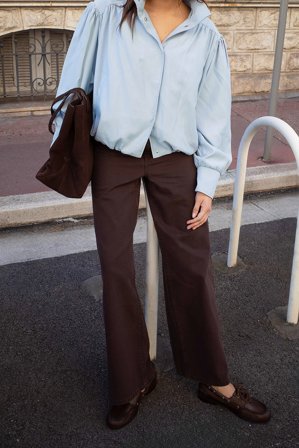 Premium Selection - Kraftige loafers i skinn - Lave sko - Brun - EU 40