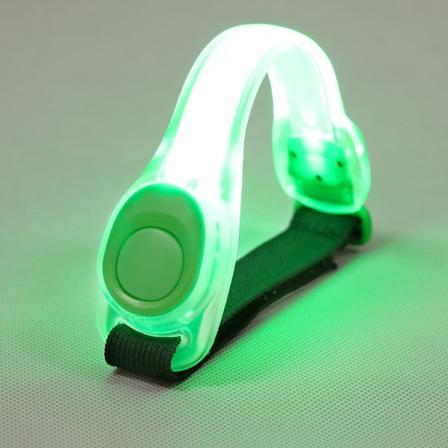 4 st Gröna Lysande LED Ride Silikon Sportbh Nattlöpning Blixt Nattcykling Fluorescerande Rörsele
