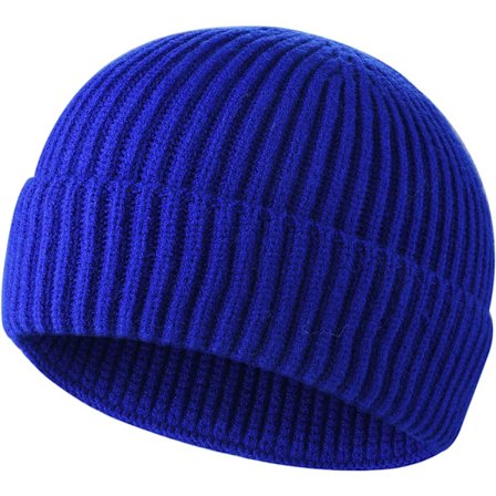 Kort Fiskerhue til Mænd Kvinder, Vinter Varme Huer blå