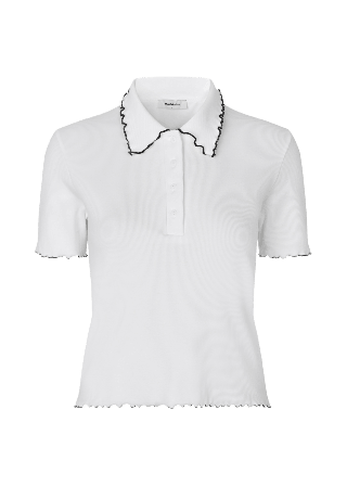 Modström Magdalonemd Polo T-shirts & toppar Dam Vit L